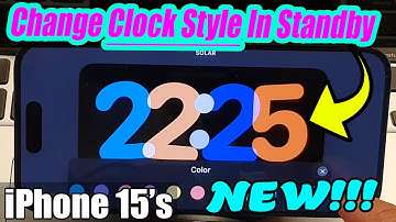iPhone 15/15 Pro Max: Change Clock Style in Standby Mode - iOS 17