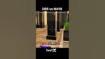 M416 vs DBS 1v1 😱☠️ #BGMI #pubgmobile #shorts