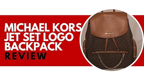 Michael Kors Large Jet Set Logo Backpack Tour/ Review