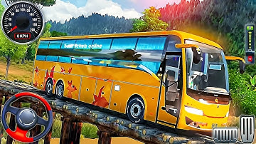 Real Uphill Bus Driving 3D - Offroad Bus Drive Simulator - Android Gameplay