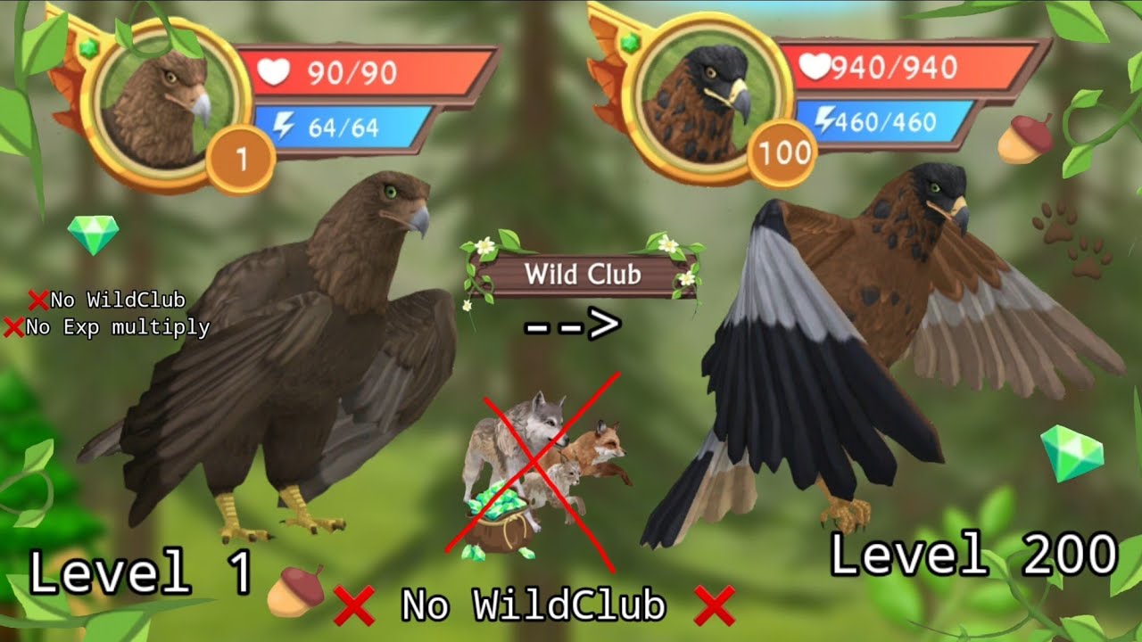 Wildcraft Level 1 to 200 eagle part 1 ( 1 to 100 ) No YouTube