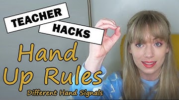 Carpet Time Hand Signals | Putting Hands Up