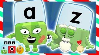 the a to z of christmas learn to read and write alphablocks