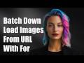 batch download images from url with for