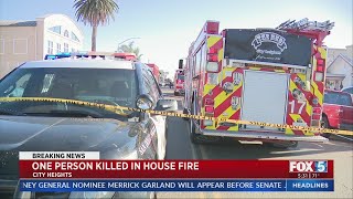 Deadly House Fire In City Heights Investigated