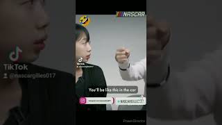 Koreans React 😲 To America Popular Sports Nascar Accident 🤣1 #NASCAR #NASCARCup #Racing #Shorts