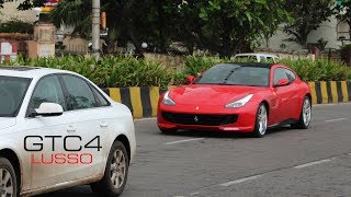 India's first ferrari gtc4 lusso finished in rosso corsa roaming on
the streets of mumbai. gtc4lusso is a four-seat grand tourer produced
by ital...