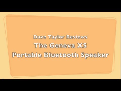 Geneva XS Bluetooth Speaker Review