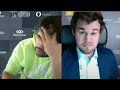 Nakamura Blunders Bxg6 Move Against Magnus Carlsen and Can't Play for 1 Minute and He Resigns
