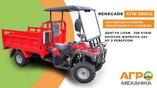 КВАДРОЦИКЛ RENEGADE ATW 300CC - Супер тягач для села та господарства!