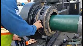 Bucking a float shoe onto a range 3 joint
