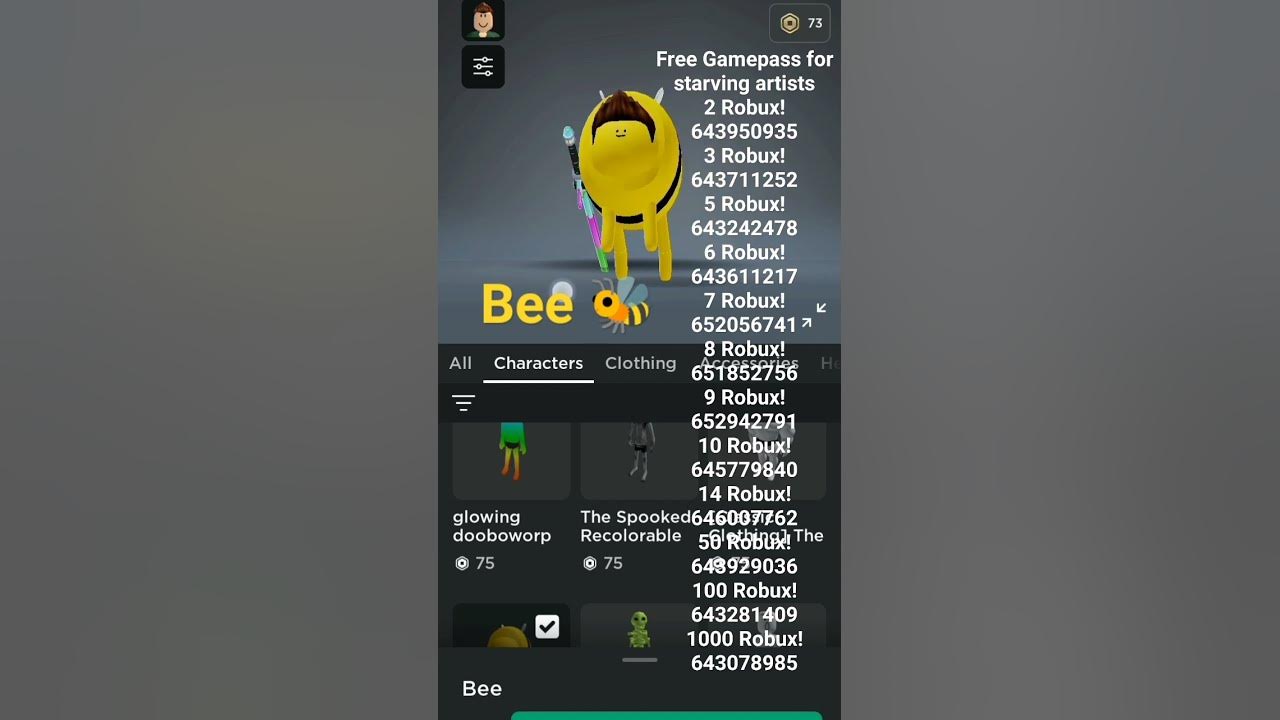 Free gamepass id for starving artists in roblox free robux roblox
