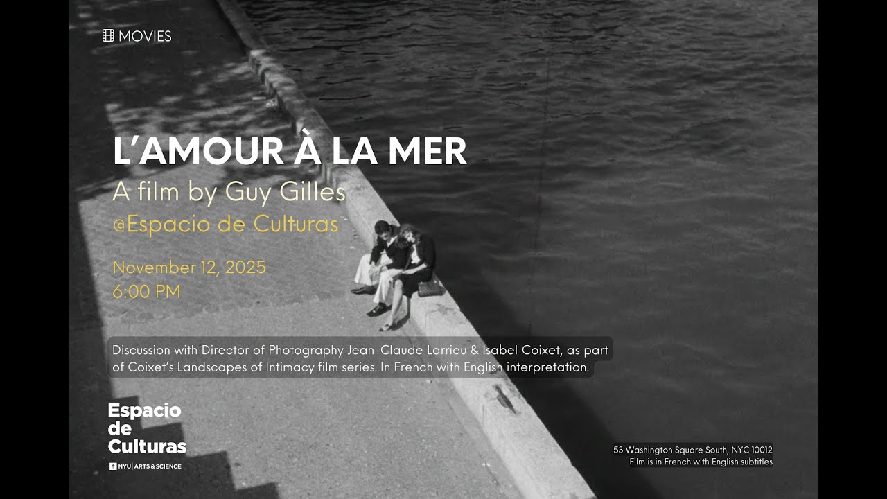 ISABEL COIXET - Nov 12 - L'amour à la mer by Guy Gilles with Jean-Claude Larrieu