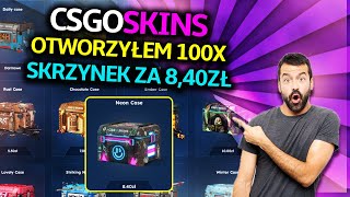 🔥 Otworzyłem 100x Skrzynek Za 8,40zł! *łatwa Kosa?!* 🔥 Csgoskins