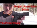 Ruger American 9mm Handgun at the Range - TheFireArmGuy