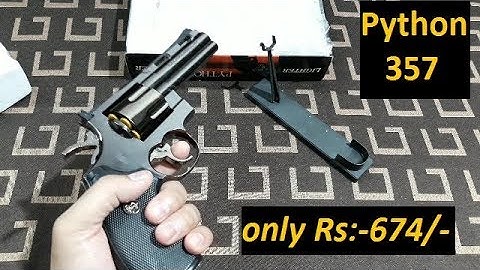 Python 357 Revolver Lighter Gun With Plastic Bullets