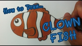 How to Drawing for Kid:: Clownfish