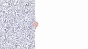 Hard Shell Impact Crater Simulation Run 3