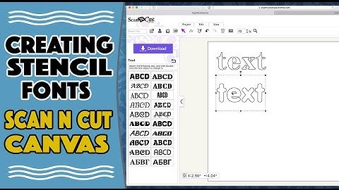 Brother Scan n Cut Tutorial: Creating Stencilled Letters
