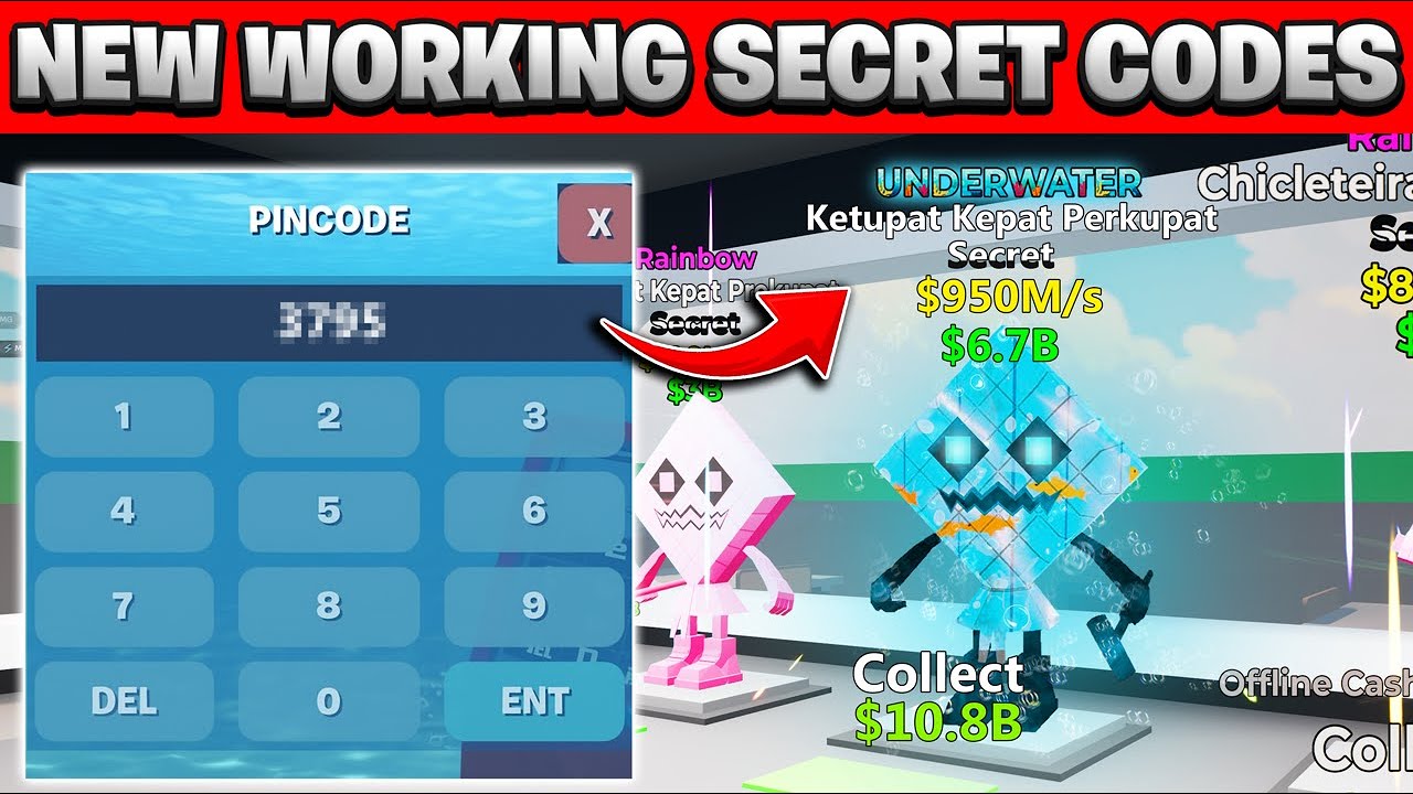 *WORKING* Underwater SECRET CODES in Fortnite Steal The Brainrot ...