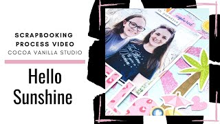 Scrapbooking Process Video: 'Hello Sunshine' by Gwen Wruck