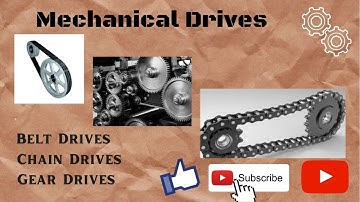 Machine Design L 01 Basics of Mechanical Drives ( Belt, Chain & Gear drives)