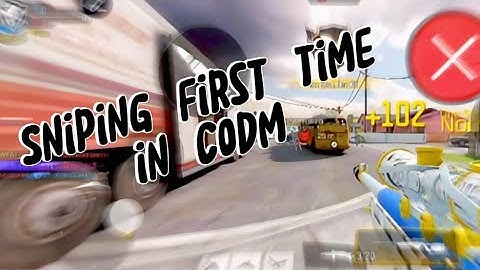 Sniping first time in codm. My first video