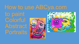 How to draw an Abstract Colorful Portrait on ABCya