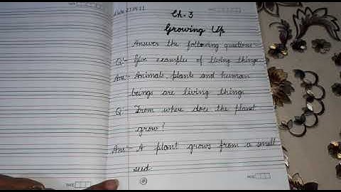 Class 2 EVS Ch 3 Growing up