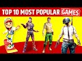 Top 10 Most Popular Mobile Games of All Time | PUBG | Free Fire | Ludo king | Fruit Ninja | Asphalt