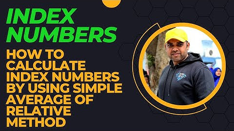 Simple Average of Relative Method to Calculate Unweighted Composite Index Numbers #Bcom #ICOM #ICS
