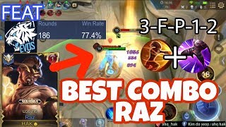 ROV: 100% KILL COMBO RAZ ASSASSIN! Ft: EVOS & Team Op