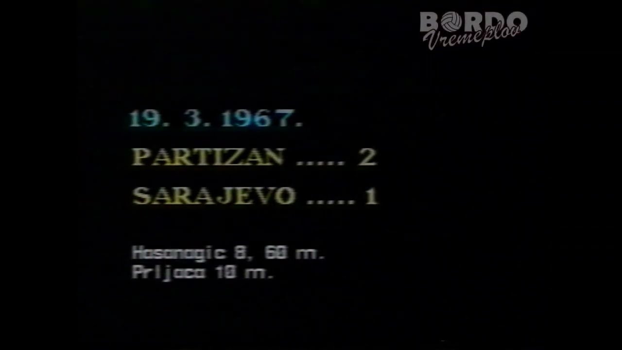 1966/67 Partizan - Sarajevo 2:1