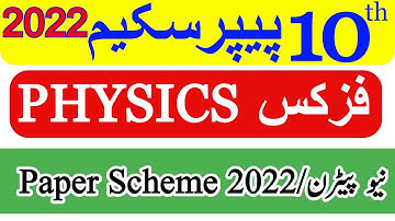 10th CLASS PHYSICS PAIRING SCHEME 2022[ASSESSMENT SCHEME]