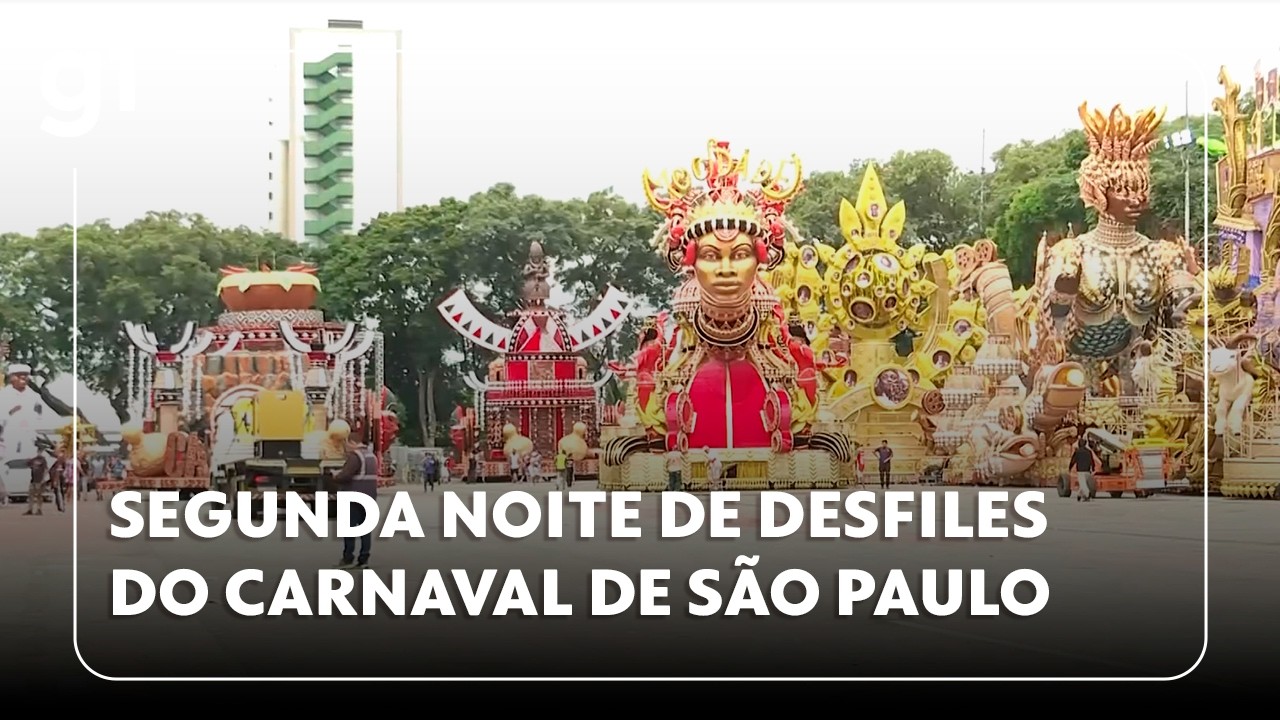 JH: Segunda noite de desfiles do Carnaval de São Paulo; mais sete escolas do Grupo Especial desfilam