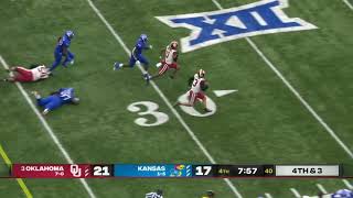 Caleb Williams fourth down touchdown run Oklahoma vs Kansas 2021