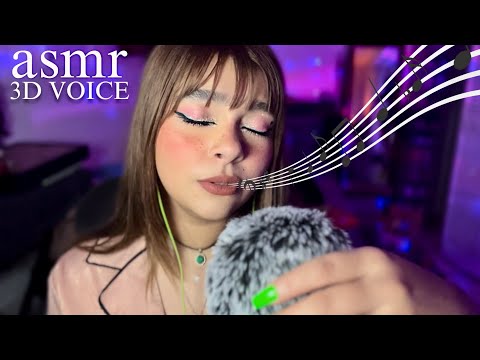 Vas a sentir que estoy CANTANDO dentro de tu cabeza 🎤💫 (ASMR 3D)