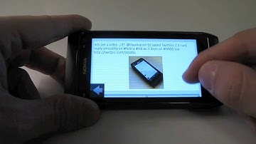 Qt Quick based Twitter client, TwimGo, on Nokia N8