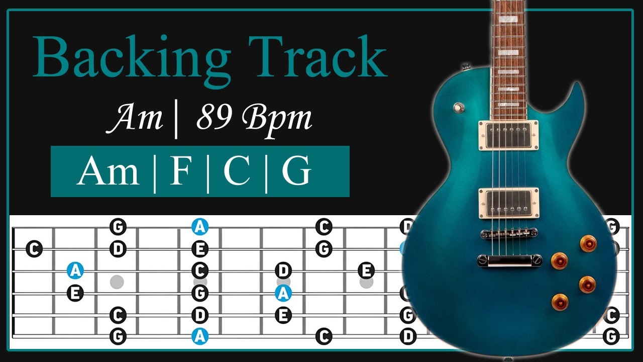 Am Guitar Backing Track | Pop Rock | 89 Bpm Am Guitar Backing Track | Pop Rock | 89 Bpm
