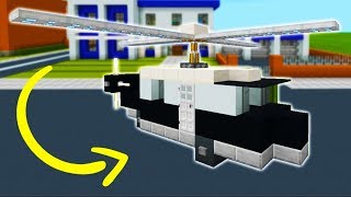 Minecraft Tutorial: How To Make A Police Helicopter \\