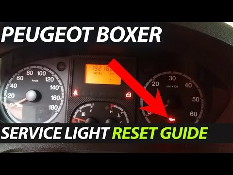 Peugeot Boxer Service Oil Light Reset Guide