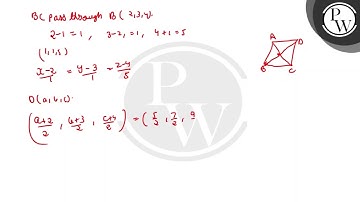 The points \( A(4,5,10), B(2,3,4) \) and \( C(1,2,-1) \) are three vertices of a parallelogram \...