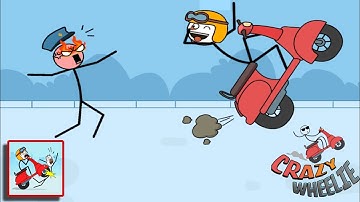 Crazy Wheelie (WEEGOON) - All Levels 1-50 - Funny Stickman - Gameplay Walkthrough Android iOS