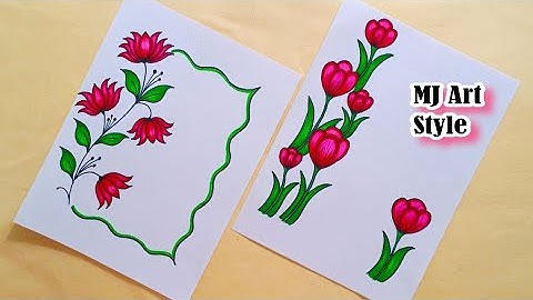 How To Design Project Front Page/Page Decoration Ideas/Project Work Designs/A4 Sheet/Border Design