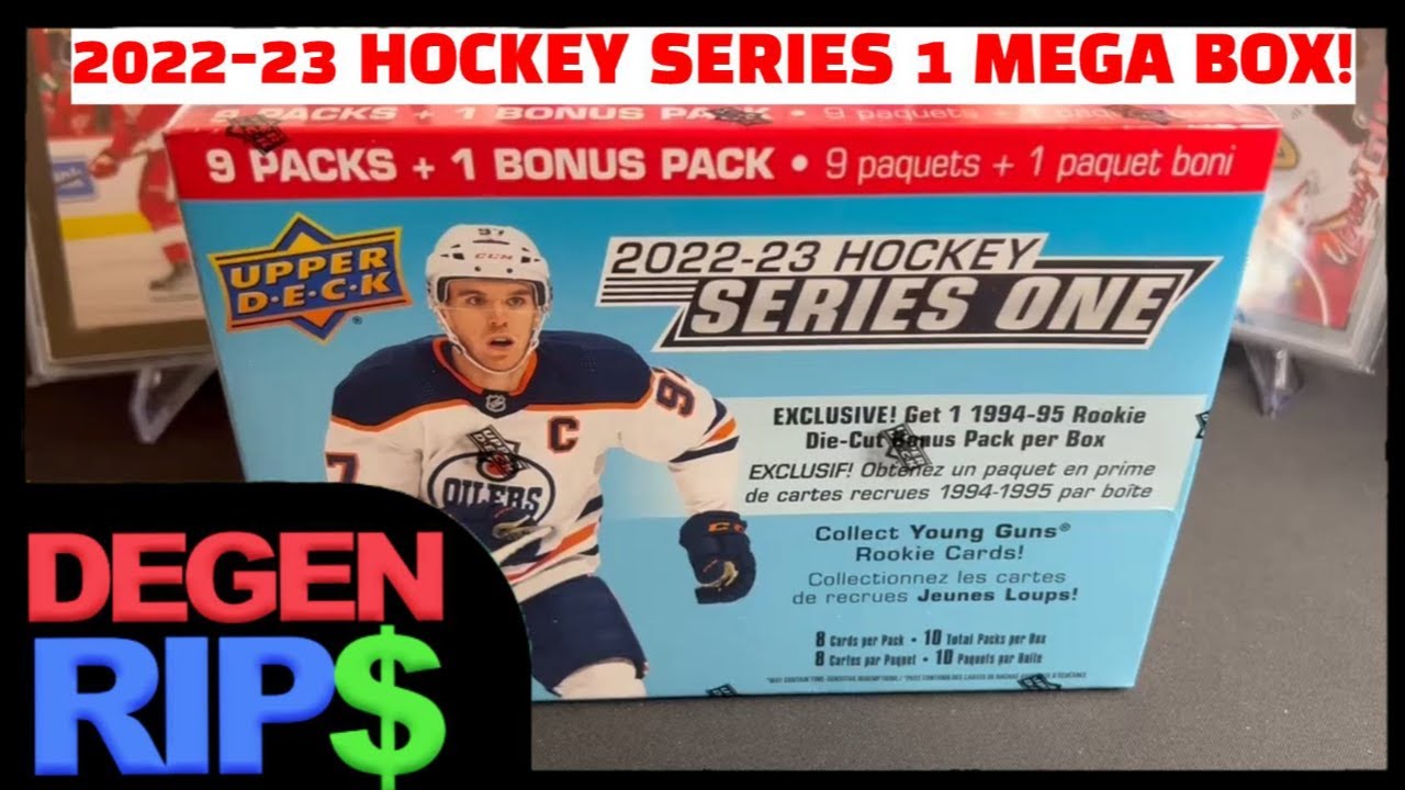 2023-24 Upper Deck NHL Series One Hockey Trading Card Mega Box