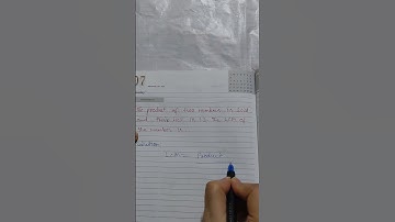 The product  of two numbers is 2028 and their HCF is 13 The LCM of the number is :,#class10 #ch1