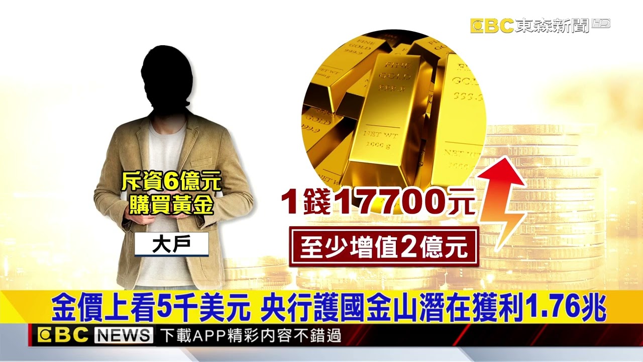 金價新高1萬7700元！ 大戶半年「增值2億元」@newsebc