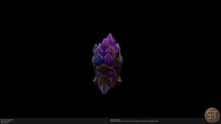 Stylized Magical Crystal Altar Prop - Decoration 3D Model | Game Asset Showcase