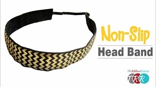 How to Make a Non Slip Workout Headband - TheRibbonRetreat