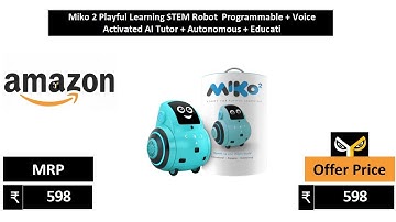 Miko 2 Playful Learning STEM Robot  Programmable + Voice Activated AI Tutor + Autonomous + Educati